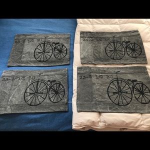 Set of four vintage placemats “bicycle”